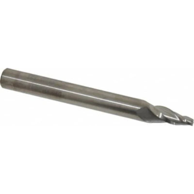 KYOCERA SGS 10 per Side 3/32 Small End Diam 1/2 LOC 3-Flute Solid Carbide Tapered Square End Mill Uncoated, 1/4 Shank...